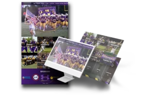 Mockup of a Highschool Football web design project